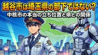 越谷市は埼玉県の部下ではない？中核市の本当の立ち位置と県との関係