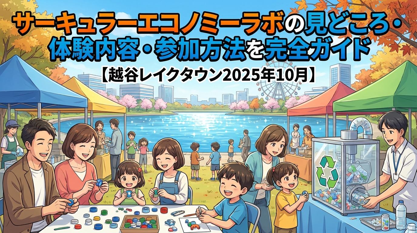 サーキュラーエコノミーラボの見どころ・体験内容・参加方法を完全ガイド【越谷レイクタウン2025年10月】