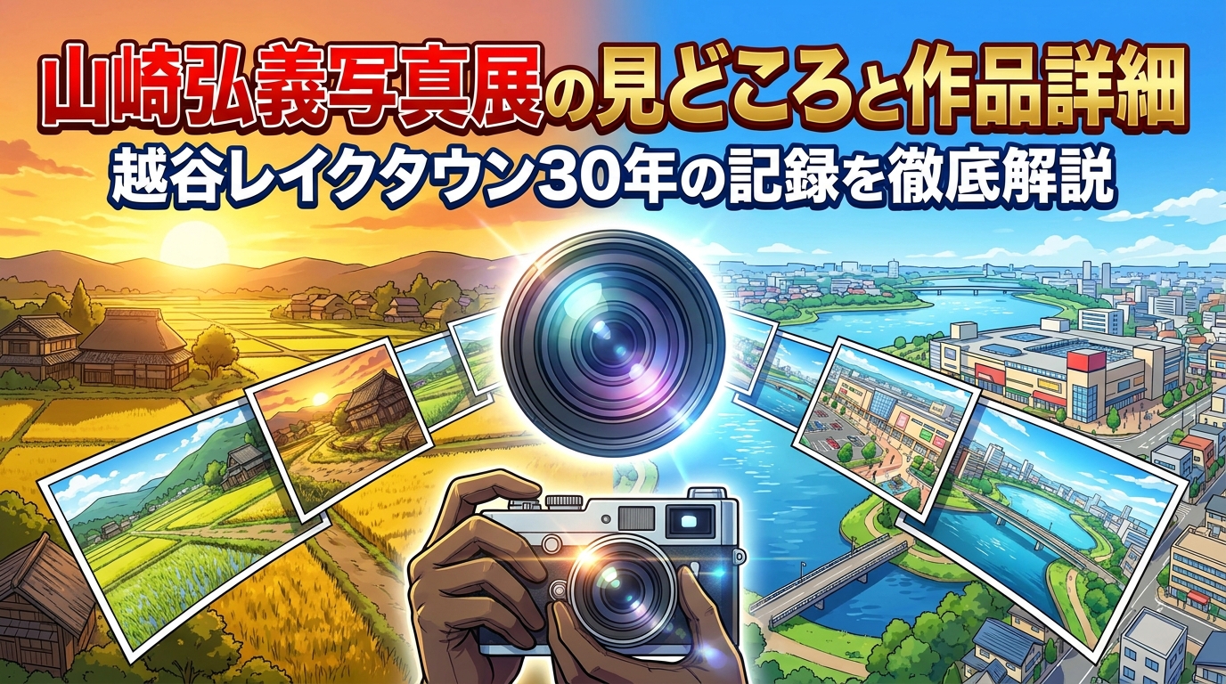 山崎弘義写真展の見どころと作品詳細|越谷レイクタウン30年の記録を徹底解説