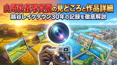 山崎弘義写真展の見どころと作品詳細｜越谷レイクタウン30年の記録を徹底解説