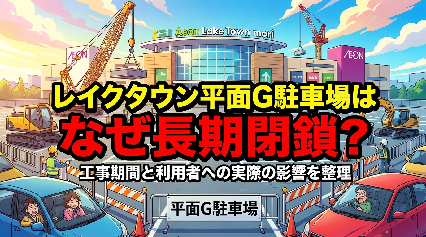 レイクタウン平面G駐車場はなぜ長期閉鎖？工事期間と利用者への実際の影響を整理