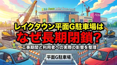レイクタウン平面G駐車場はなぜ長期閉鎖？工事期間と利用者への実際の影響を整理