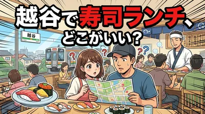 越谷で寿司ランチ、どこがいい？