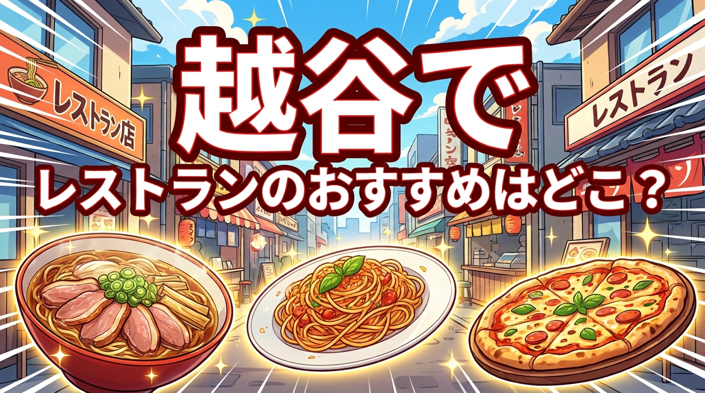 越谷でレストランのおすすめはどこ？