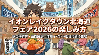 イオンレイクタウン北海道フェア2026の楽しみ方｜限定海鮮丼・函館鮮魚・体験イベントを日付別に整理