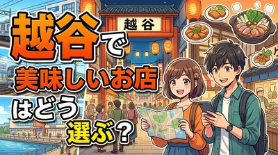 越谷で美味しいお店はどう選ぶ？