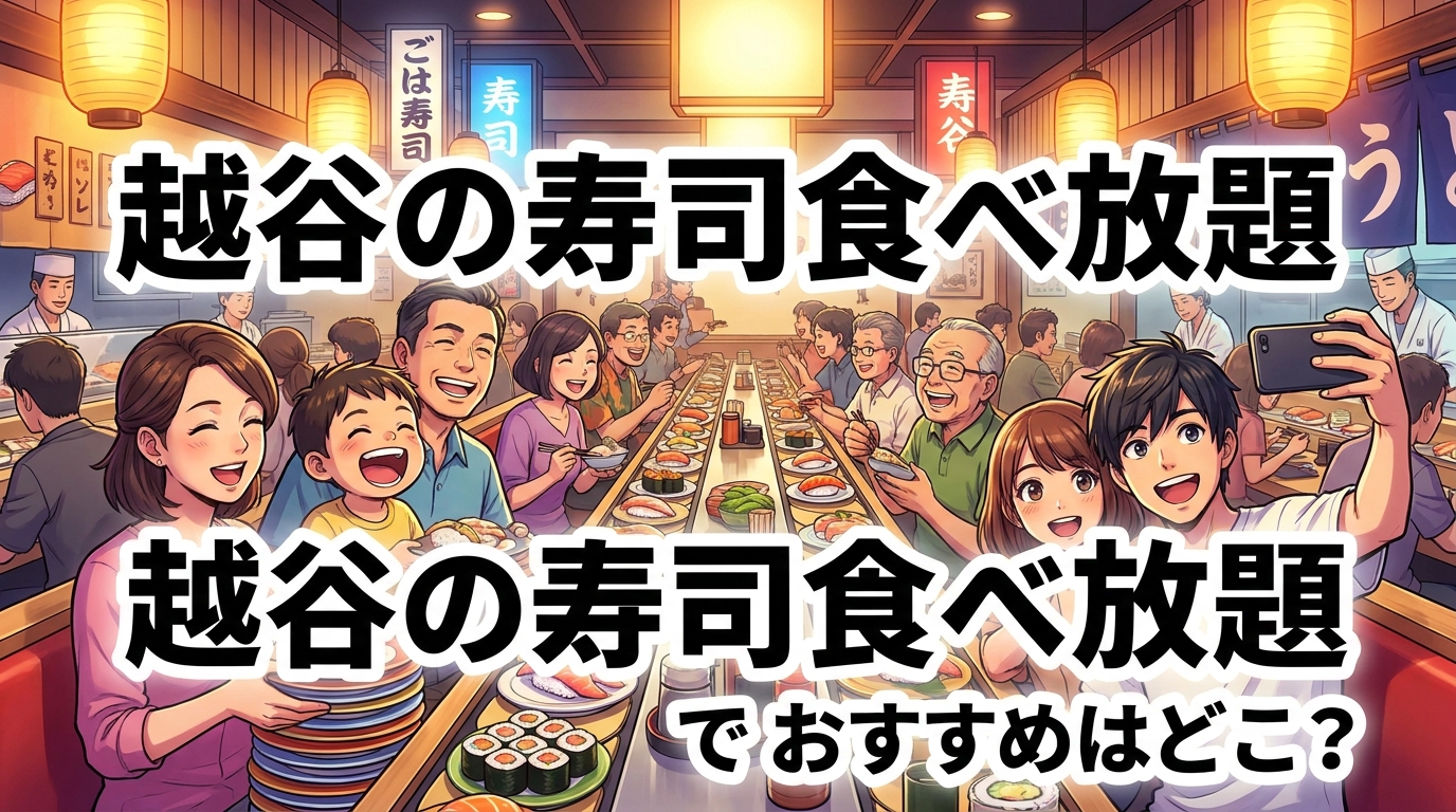 越谷の寿司食べ放題でおすすめはどこ?