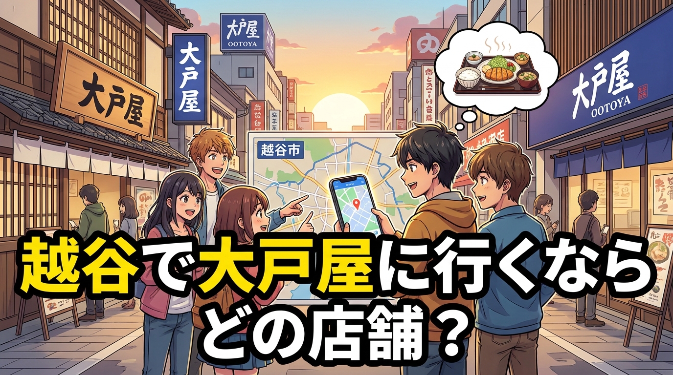 越谷で大戸屋に行くならどの店舗?