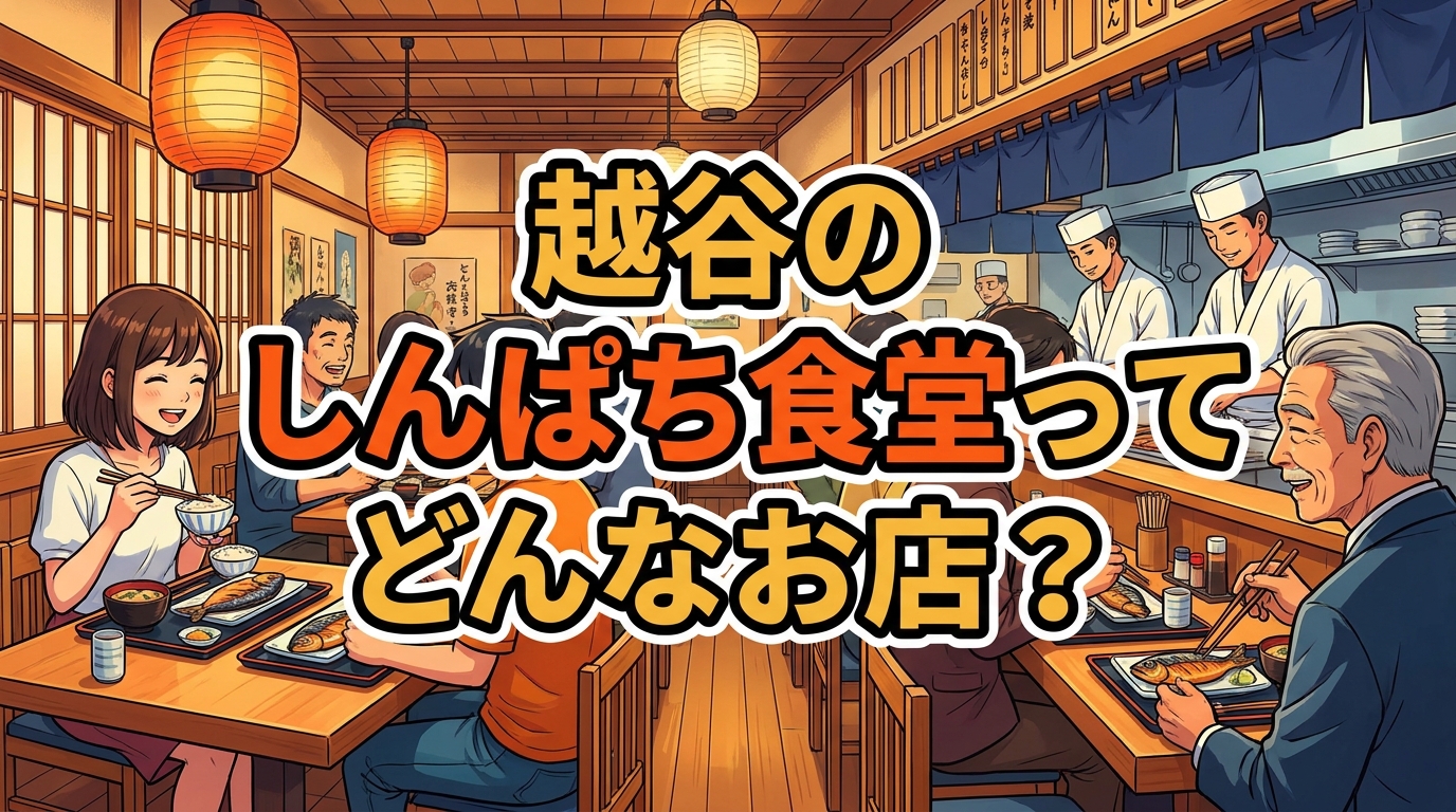 越谷のしんぱち食堂ってどんなお店？