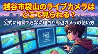 越谷市袋山のライブカメラはどこで見られる？公式に確認できない理由と周辺カメラの使い方