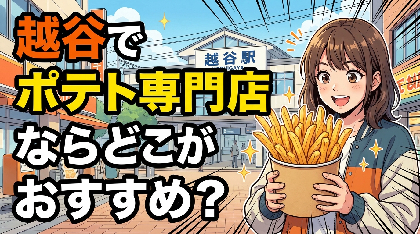 越谷でポテト専門店ならどこがおすすめ？