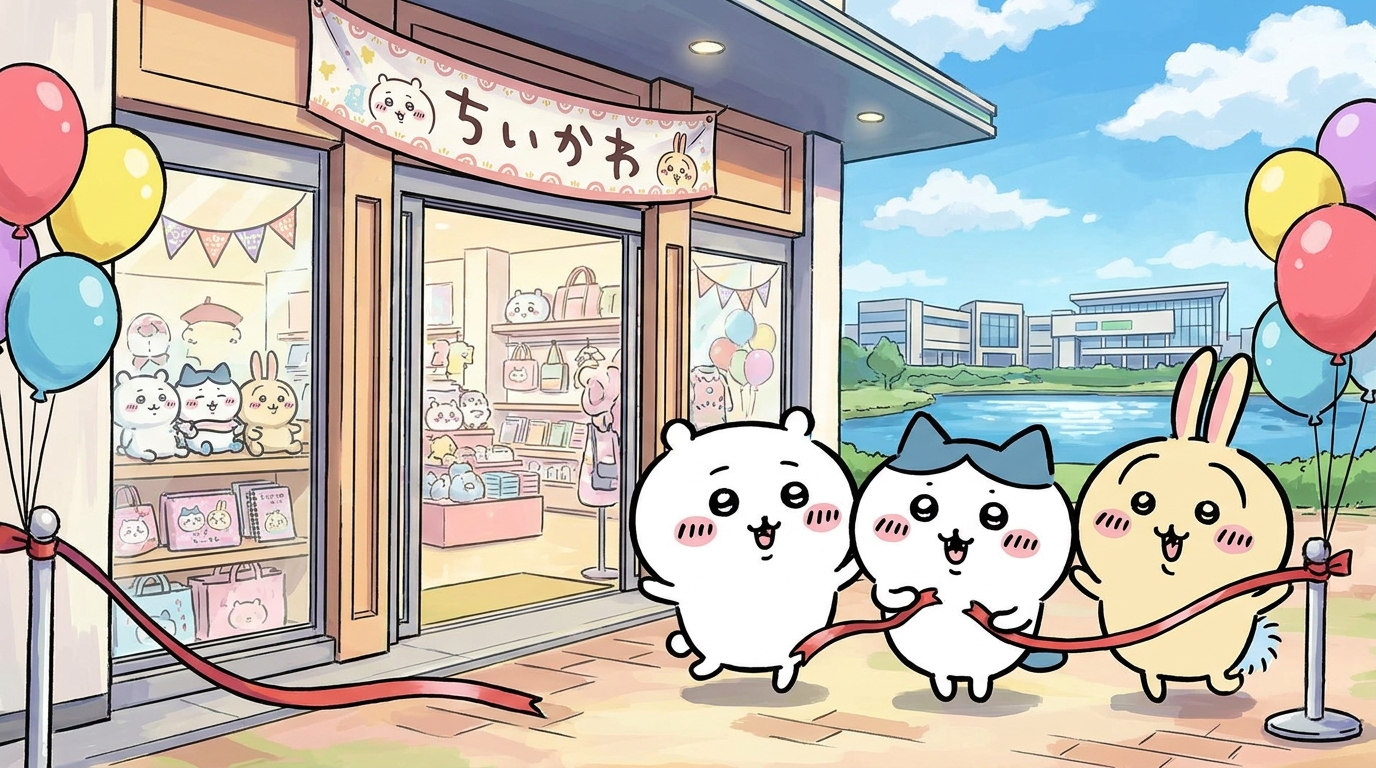 ちいかわらんど越谷レイクタウン店が2026年6月にオープン予定！
