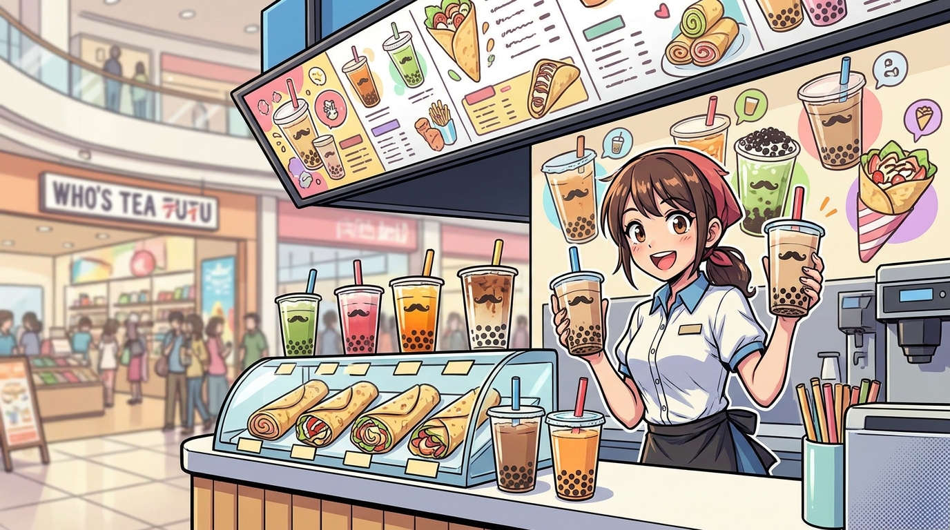 フーズティー チュチュ レイクタウン店の基本メニュー構成