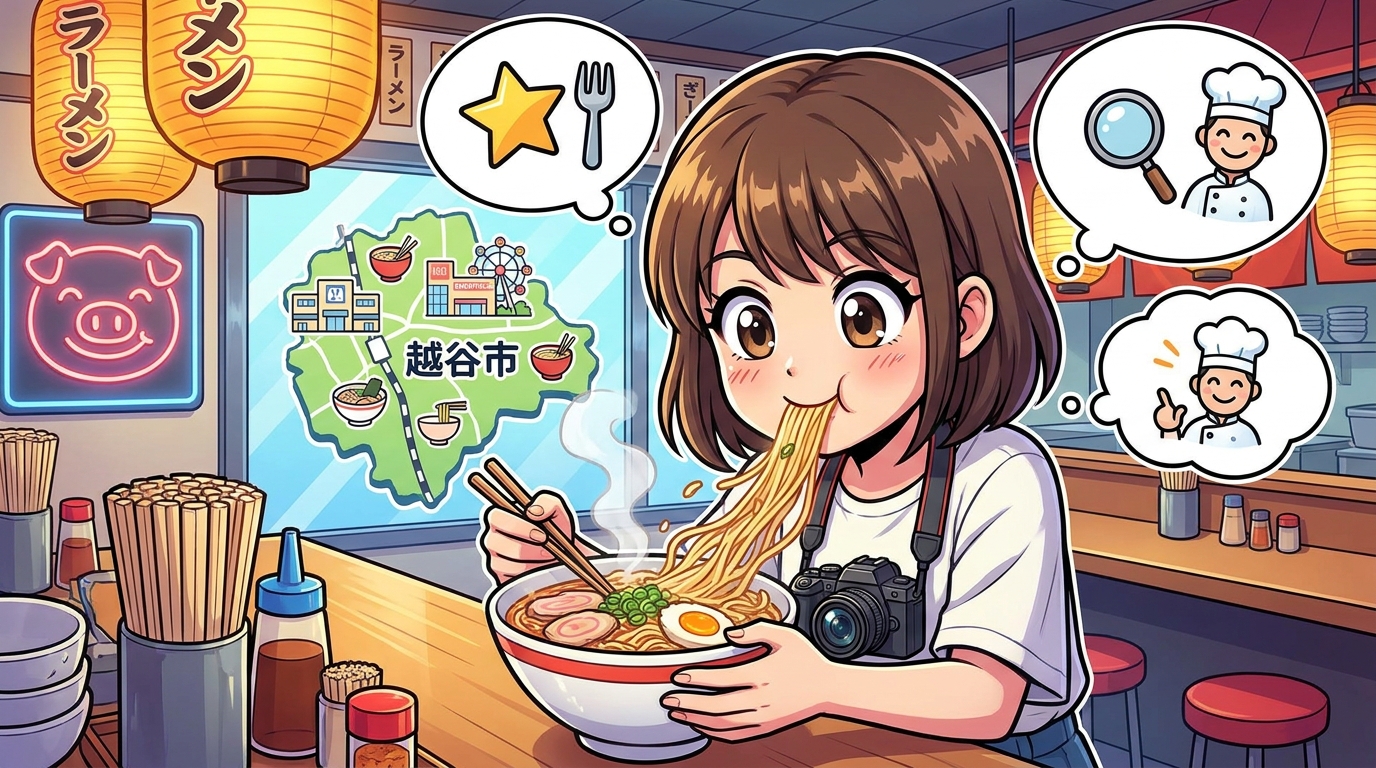 越谷で人気のラーメン店は食べログとRettyで確認するのがおすすめ