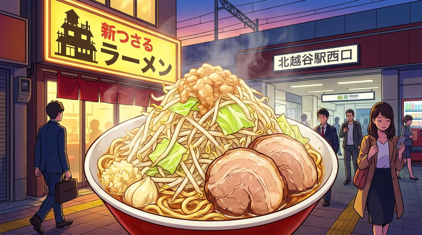 北越谷駅西口に二郎系ラーメン店が出店予定