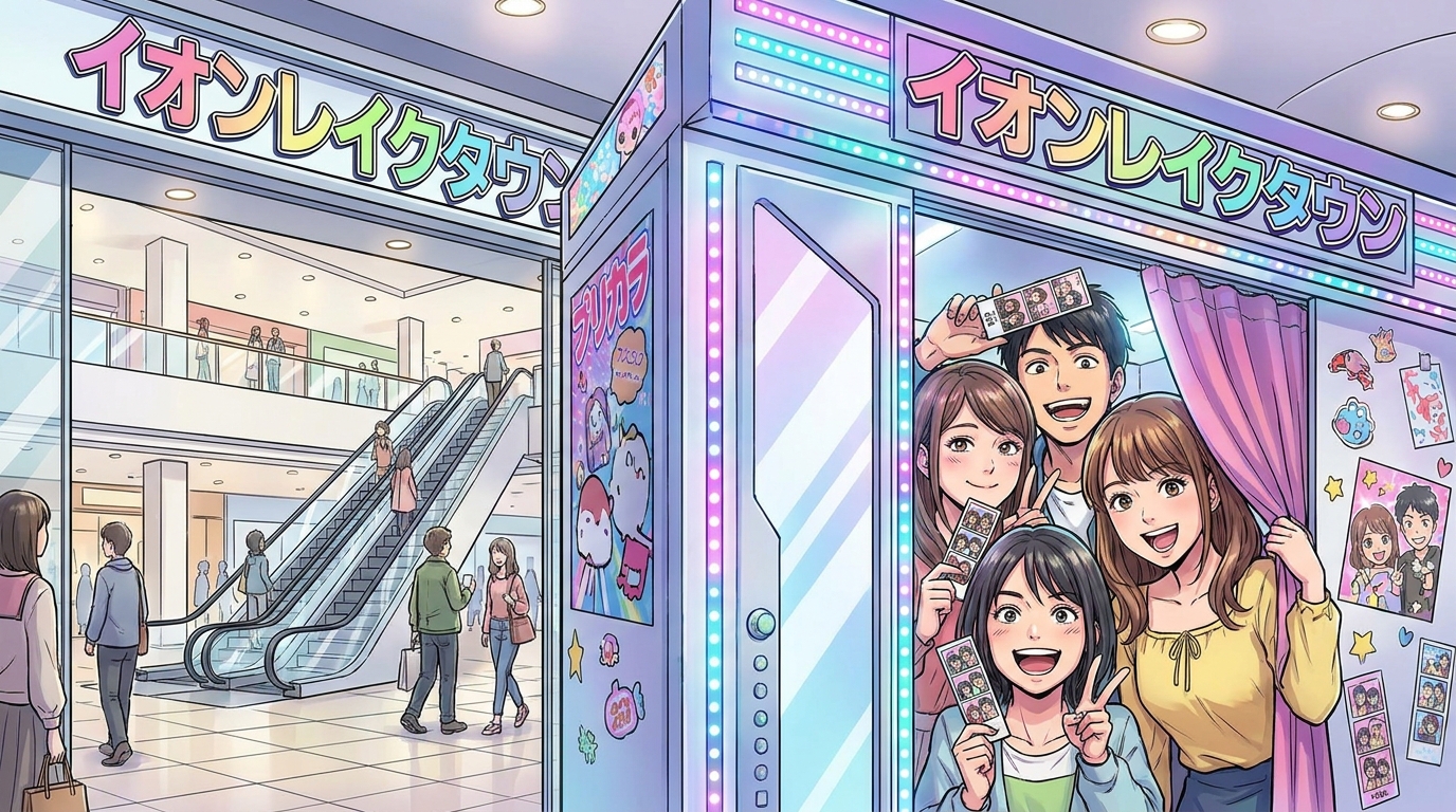 越谷でプリクラを撮るならイオンレイクタウンがおすすめ