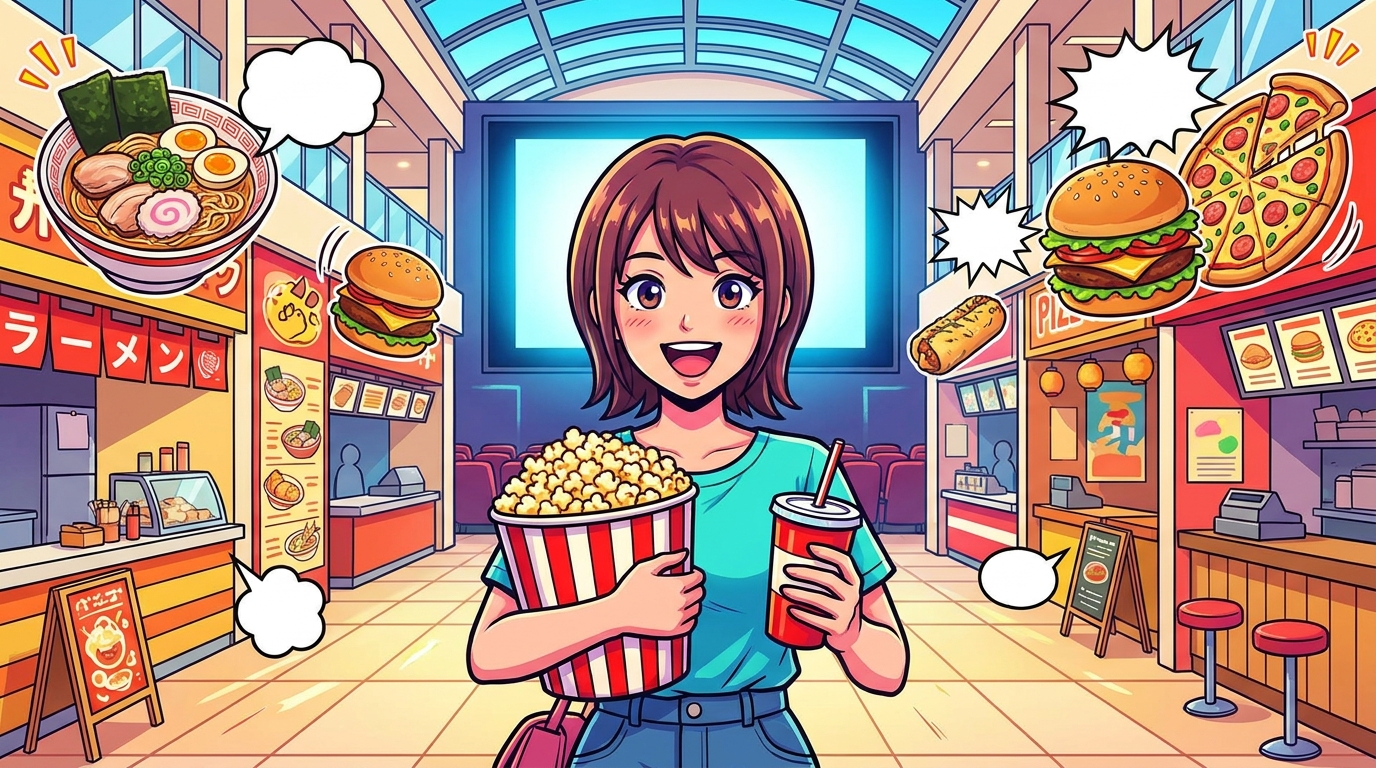 越谷レイクタウンの映画フードは館内売店とレストランの組み合わせがおすすめ