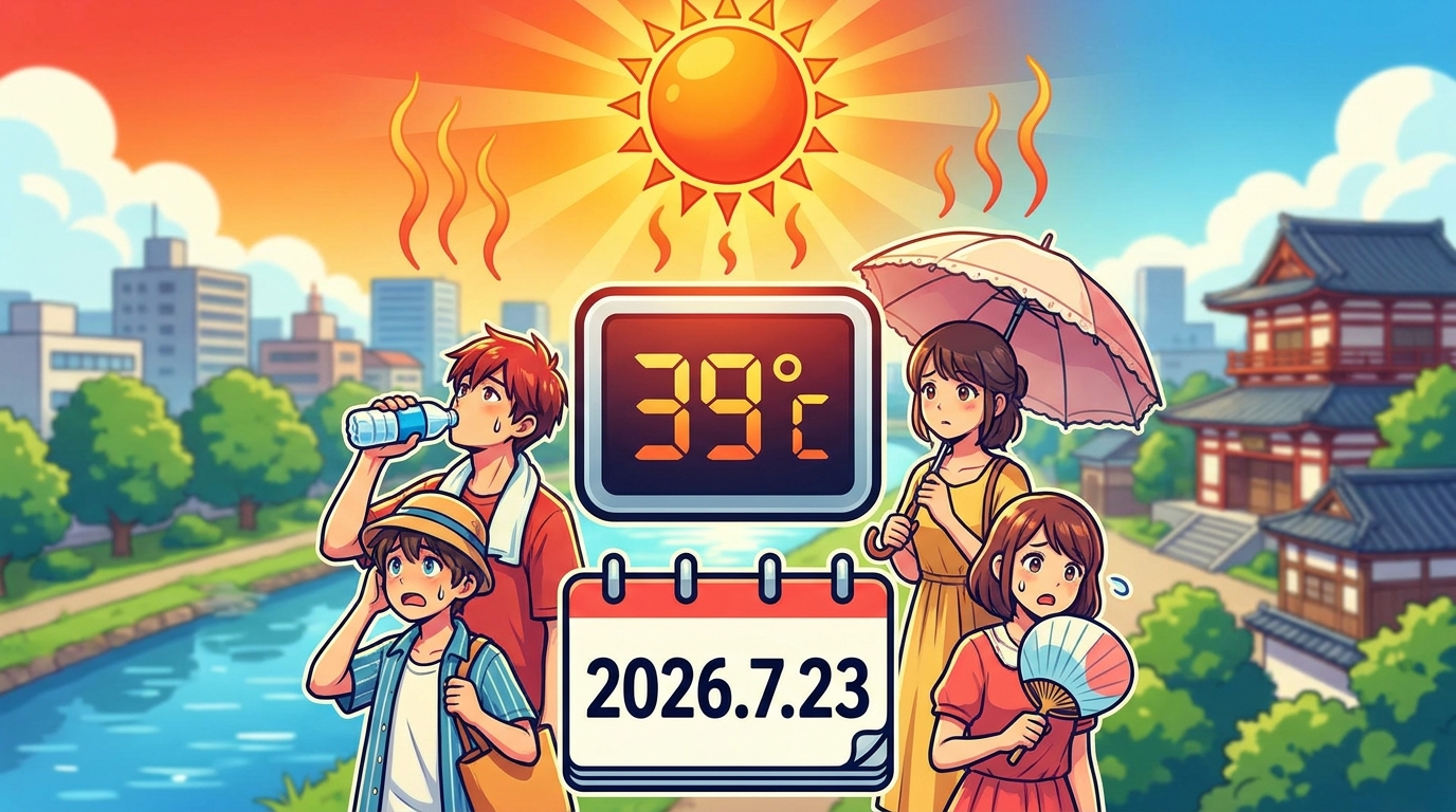 2026年7月23日の越谷市の天気概要