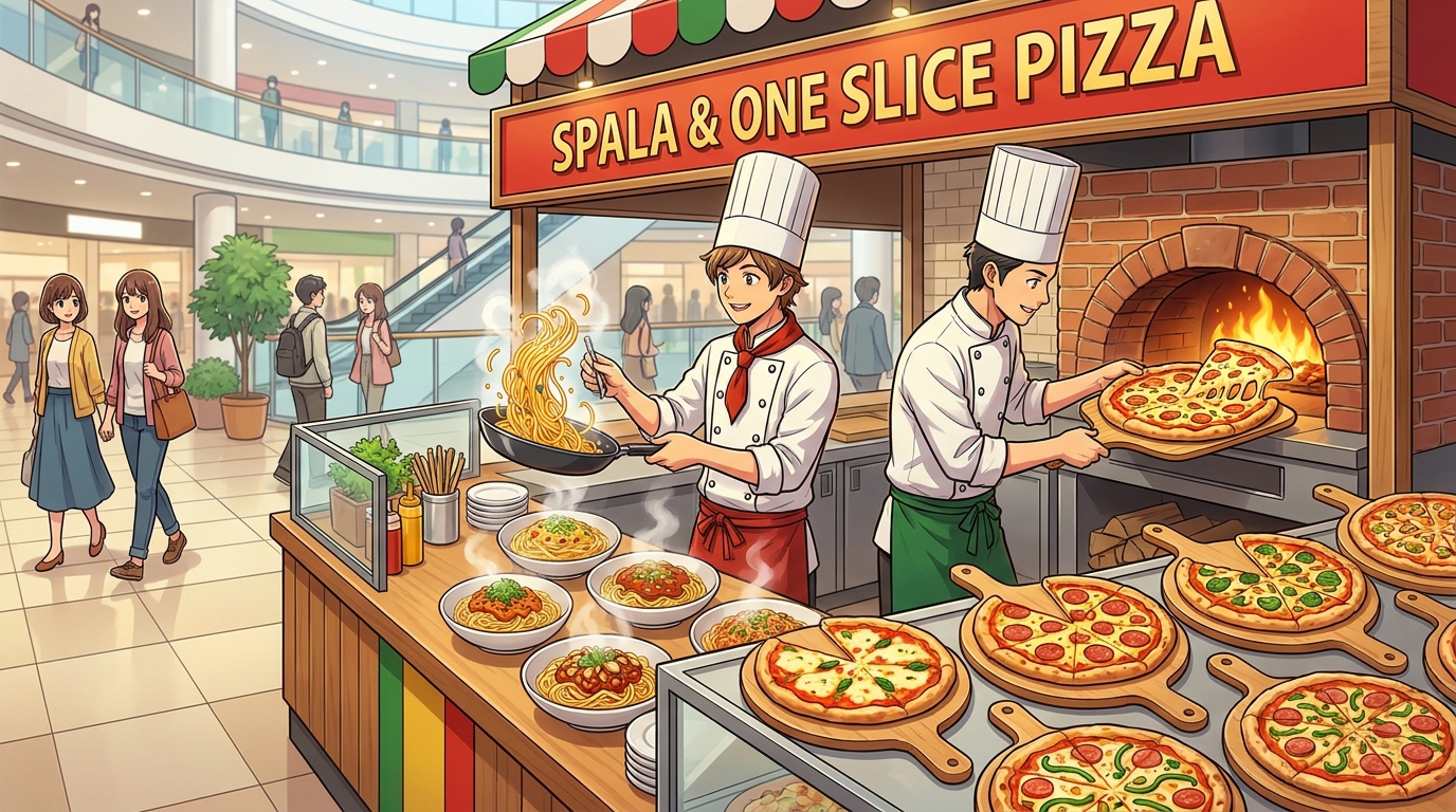 イオンレイクタウンkazeに登場する「SPALA&ONE SLICE PIZZA」とは