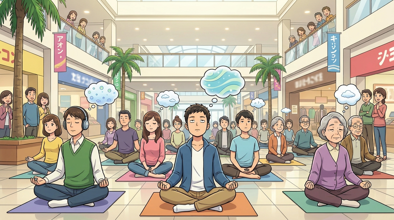 2026年9月22日、イオンレイクタウンで「何もしない」競技が開催される
