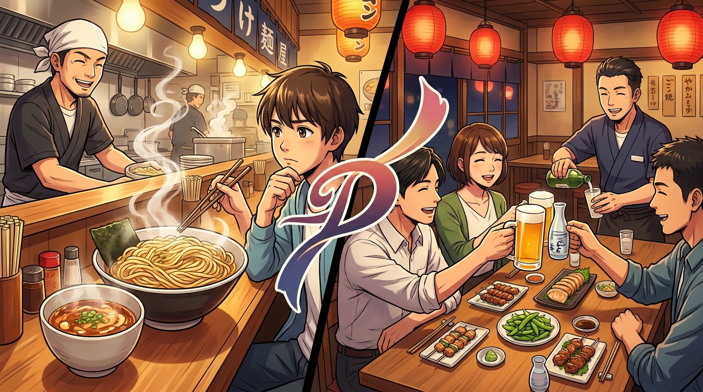 越谷の「でん」は、つけ麺の店と居酒屋の2つです