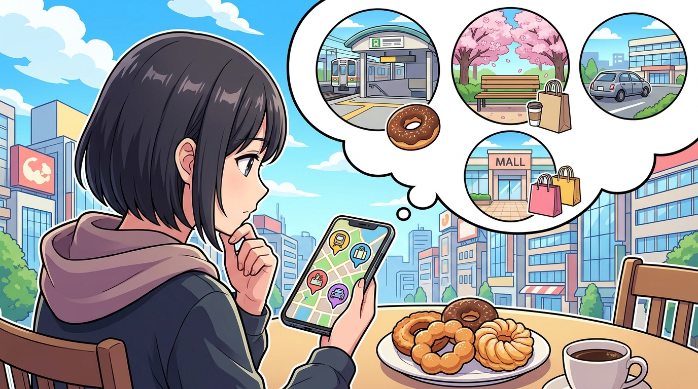 越谷のミスドは目的に合わせて4店舗から選ぶのがおすすめです