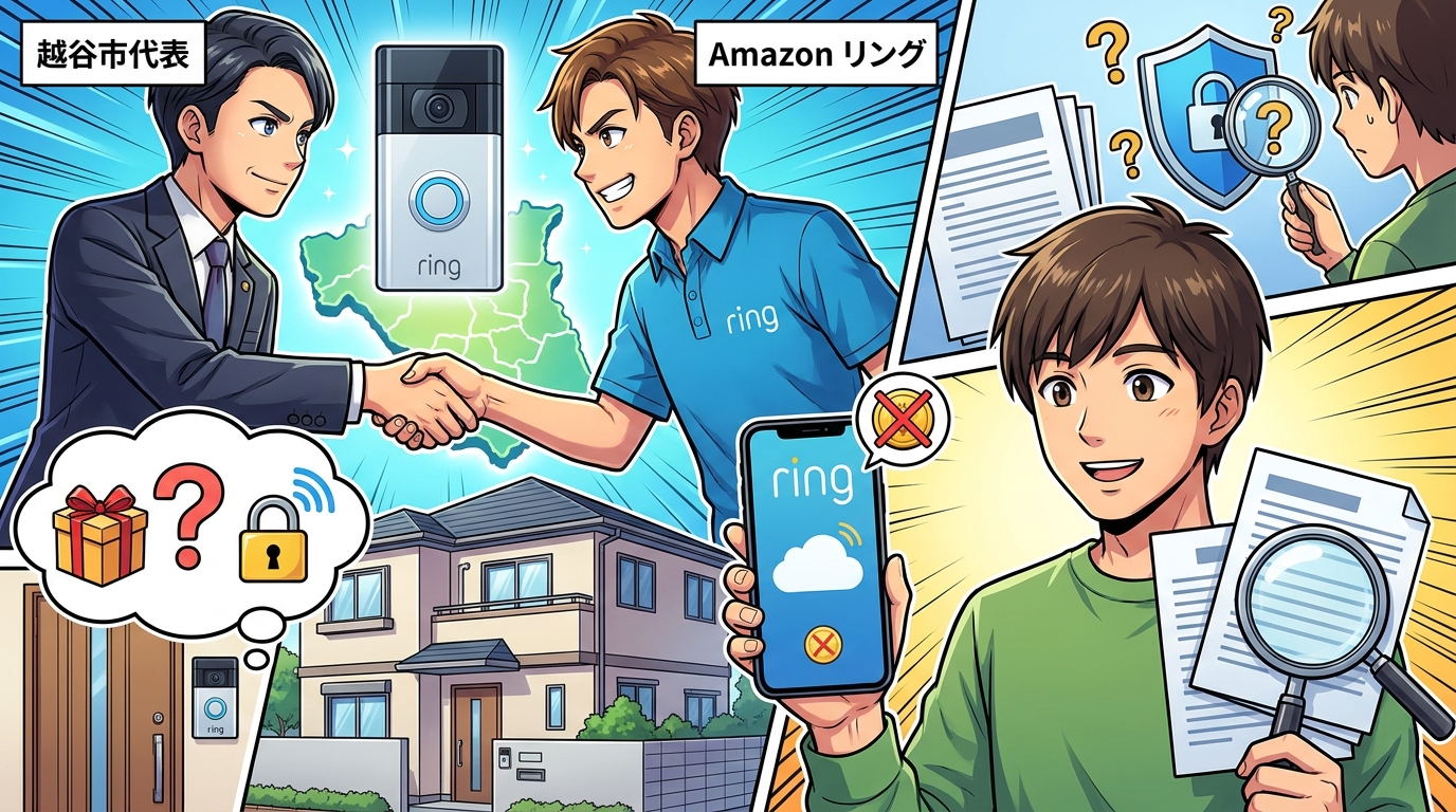 2026年10月15日に越谷市とAmazon Ringが協定を発表